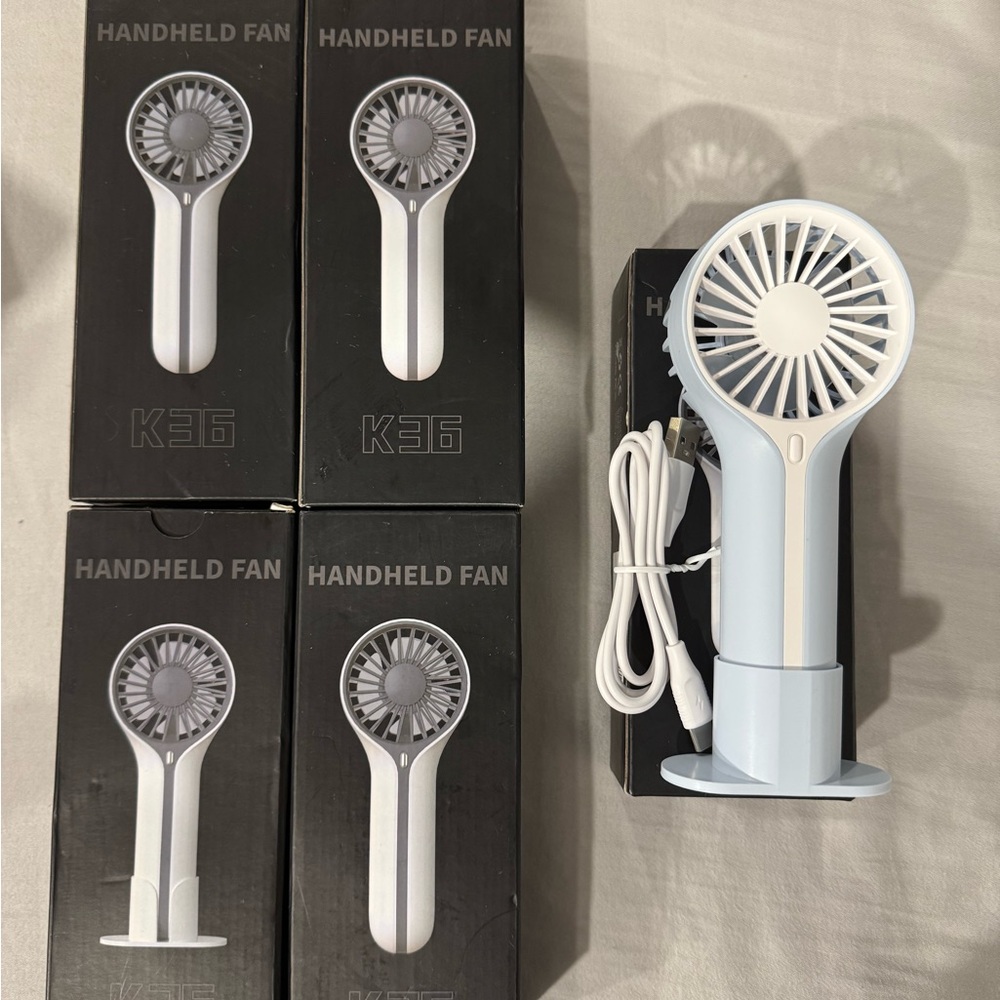 Handheld Portable Fan - Light Blue